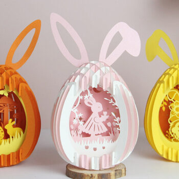 Intra απο ξύλο plywood 3mm-4mm πάχος - Combo 5 Templates Πασχαλινά αυγά Χαρτί κοπής Δίασταση 21x29 cm INTRAFABR-90160975 - Image 1