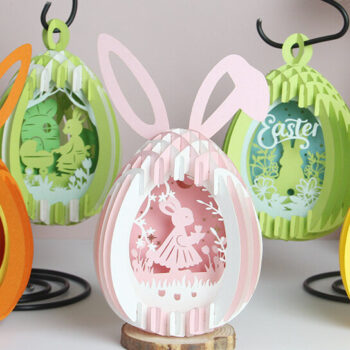 Intra απο ξύλο plywood 3mm-4mm πάχος - Combo 5 Templates Πασχαλινά αυγά Χαρτί κοπής Δίασταση 21x29 cm INTRAFABR-90160975 - Image 3