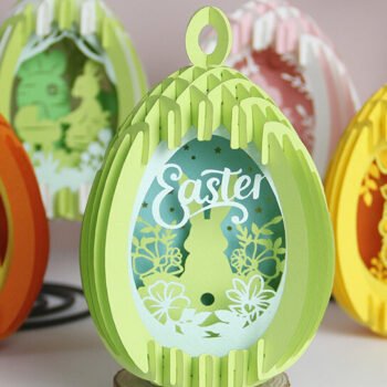 Intra απο ξύλο plywood 3mm-4mm πάχος - Combo 5 Templates Πασχαλινά αυγά Χαρτί κοπής Δίασταση 21x29 cm INTRAFABR-90160975 - Image 4