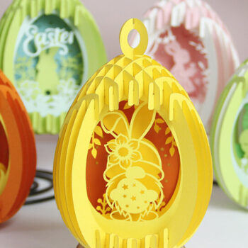 Intra απο ξύλο plywood 3mm-4mm πάχος - Combo 5 Templates Πασχαλινά αυγά Χαρτί κοπής Δίασταση 21x29 cm INTRAFABR-90160975 - Image 6