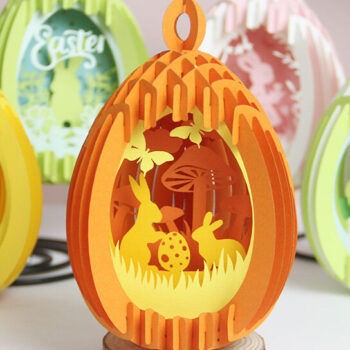 Intra απο ξύλο plywood 3mm-4mm πάχος - Combo 5 Templates Πασχαλινά αυγά Χαρτί κοπής Δίασταση 21x29 cm INTRAFABR-90160975 - Image 7