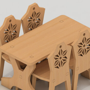 Intra απο ξύλο plywood 3mm-4mm πάχος - Μικρά σχέδια για τραπέζι πικνίκ Δίασταση 30x20 cm INTRAFABR-91139481 - Image 1