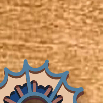 Intra απο ξύλο plywood 3mm-4mm πάχος - Compass Mandala Multilayer /3D Δίασταση 30x30 cm INTRAFABR-83667987 - Image 6