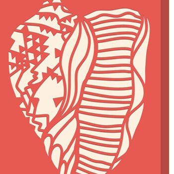 Intra απο ξύλο plywood 3mm-4mm πάχος - Ευχετήρια κάρτα κοχυλιών Δίασταση 7x5 cm INTRAFABR-12743420 - Image 1