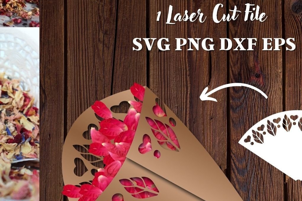 Intra απο ξύλο plywood 3mm-4mm πάχος - Κώνος κομφετί για πέταλα  Δίασταση 30x20 cm INTRAFABR-34159954