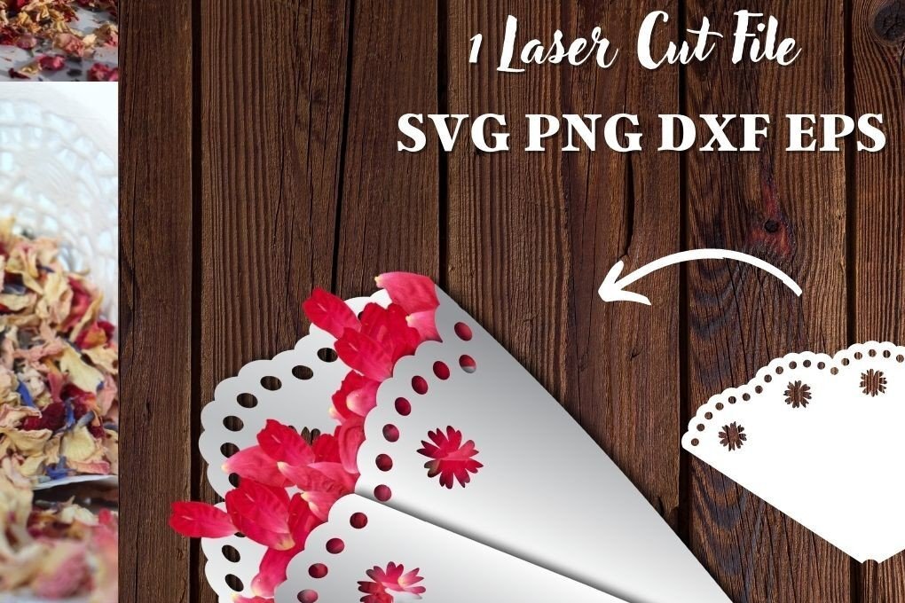 Intra απο ξύλο plywood 3mm-4mm πάχος - Κώνος κομφετί  Δίασταση 30x20 cm INTRAFABR-34159515