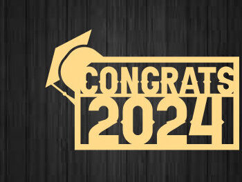 Intra απο ξύλο plywood 3mm-4mm πάχος - Συγχαρητήρια 2024 Laser Cut Metal Wall Art Δίασταση 40x50 cm INTRAFABR-87326094 - Image 2