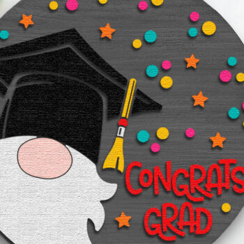 Intra απο ξύλο plywood 3mm-4mm πάχος - Συγχαρητήρια Grad , Graduation Door Sign Δίασταση 30x20 cm INTRAFABR-114417843 - Image 1