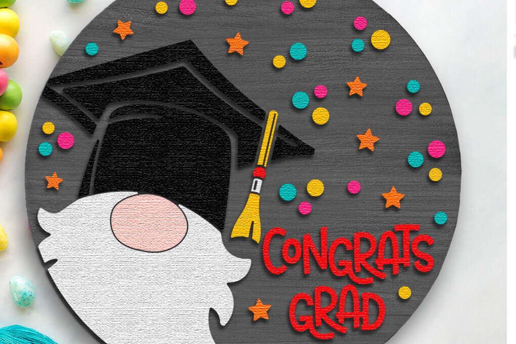 Intra απο ξύλο plywood 3mm-4mm πάχος - Συγχαρητήρια Grad , Graduation Door Sign Δίασταση 30x20 cm INTRAFABR-114417843