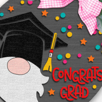 Intra απο ξύλο plywood 3mm-4mm πάχος - Συγχαρητήρια Grad , Graduation Door Sign Δίασταση 30x20 cm INTRAFABR-114417843 - Image 2