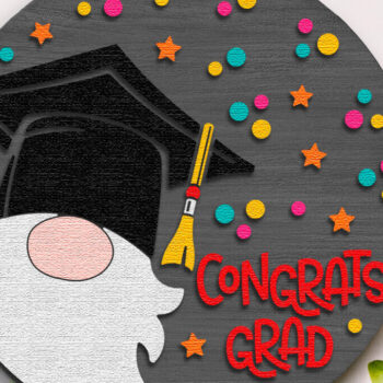 Intra απο ξύλο plywood 3mm-4mm πάχος - Συγχαρητήρια Grad , Graduation Door Sign Δίασταση 30x20 cm INTRAFABR-114417843 - Image 3