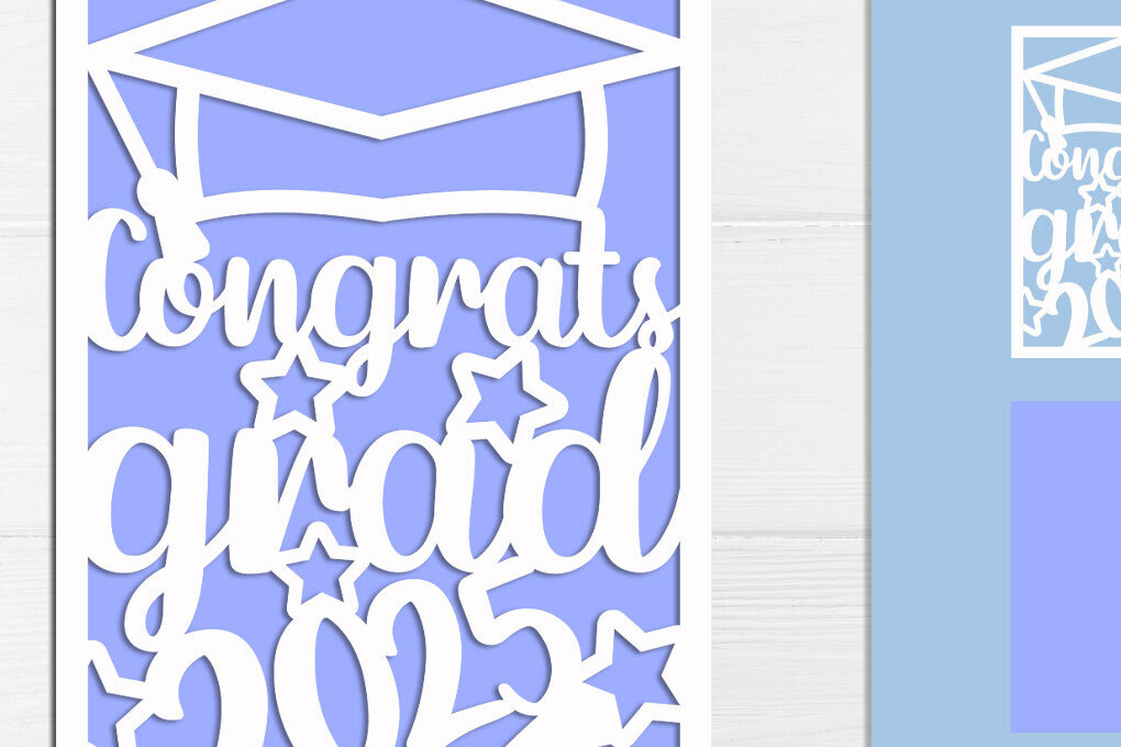 Intra απο ξύλο plywood 3mm-4mm πάχος - Συγχαρητήρια Grad , Layered Card Δίασταση 20x20 cm INTRAFABR-122152270