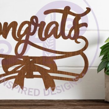 Intra απο ξύλο plywood 3mm-4mm πάχος - Συγχαρητήρια Σήμα αποφοίτησης  Laser Cut Δίασταση 30x20 cm INTRAFABR-88713671 - Image 1