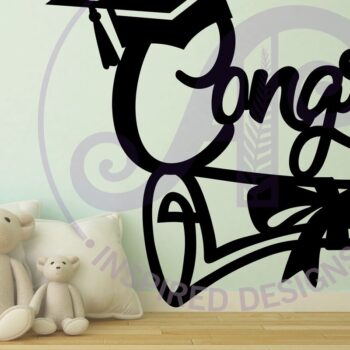 Intra απο ξύλο plywood 3mm-4mm πάχος - Συγχαρητήρια Σήμα αποφοίτησης  Laser Cut Δίασταση 30x20 cm INTRAFABR-88713671 - Image 2