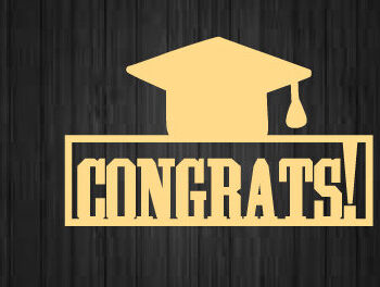 Intra απο ξύλο plywood 3mm-4mm πάχος - Συγχαρητήρια!  κοπής με λέιζερ μεταλλικού τοίχου Δίασταση 40x50 cm INTRAFABR-87199636 - Image 2