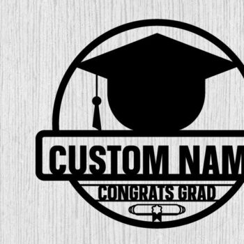 Intra απο ξύλο plywood 3mm-4mm πάχος - Συγχαρητήρια Class of 2024 Metal Sing Δίασταση 40x50 cm INTRAFABR-100258108 - Image 1