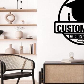 Intra απο ξύλο plywood 3mm-4mm πάχος - Συγχαρητήρια Class of 2024 Metal Sing Δίασταση 40x50 cm INTRAFABR-100258108 - Image 2