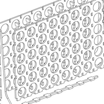 Intra απο ξύλο plywood 3mm-4mm πάχος - Σύνδεση υ Four, Game, , Laser Cut Δίασταση 23x17 cm INTRAFABR-42041370 - Image 6