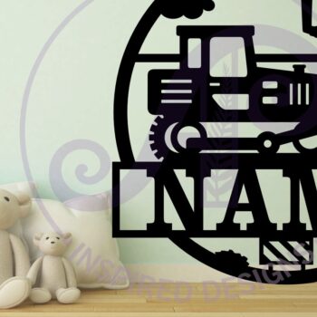 Intra απο ξύλο plywood 3mm-4mm πάχος - Πινακίδα ονόματος κατασκευαστικής μπουλντόζας Δίασταση 30x20 cm INTRAFABR-101383936 - Image 2