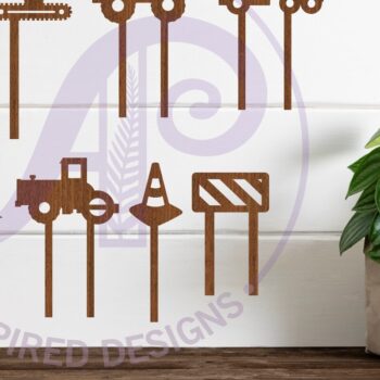 Intra απο ξύλο plywood 3mm-4mm πάχος - Κατασκευές Cupcake Toppers, 8 Σχέδια Δίασταση 30x20 cm INTRAFABR-88174383 - Image 2