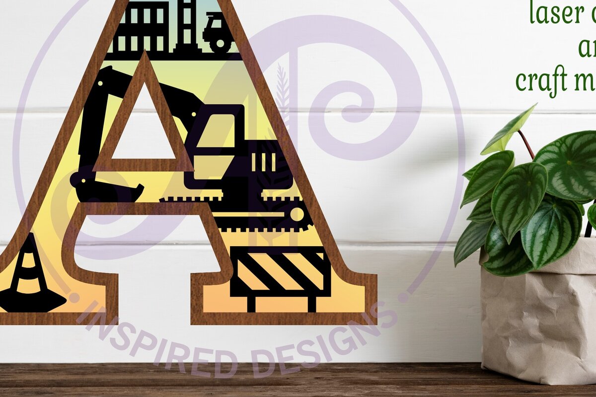 Intra απο ξύλο plywood 3mm-4mm πάχος - Κατασκευή Larg a Wall Letter 3 Layer Δίασταση 30x20 cm INTRAFABR-115467606