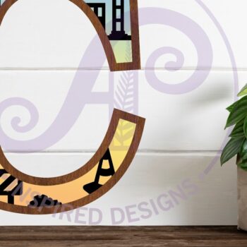 Intra απο ξύλο plywood 3mm-4mm πάχος - Κατασκευή Large C Wall Letter 3 Layer Δίασταση 30x20 cm INTRAFABR-115467575 - Image 1