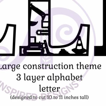 Intra απο ξύλο plywood 3mm-4mm πάχος - Κατασκευή Large L Wall Letter 3 Layer Δίασταση 30x20 cm INTRAFABR-115467324 - Image 2