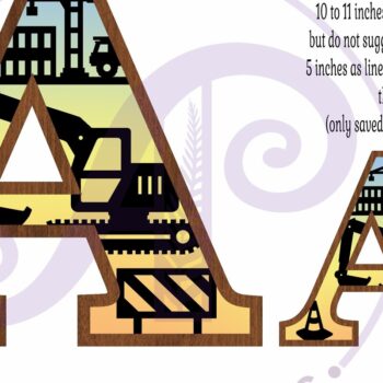 Intra απο ξύλο plywood 3mm-4mm πάχος - Κατασκευή Large P Wall Letter 3 Layer Δίασταση 30x20 cm INTRAFABR-115467196 - Image 4