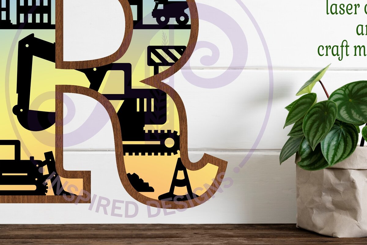 Intra απο ξύλο plywood 3mm-4mm πάχος - Κατασκευή Large R Wall Letter 3 Layer Δίασταση 30x20 cm INTRAFABR-115467140