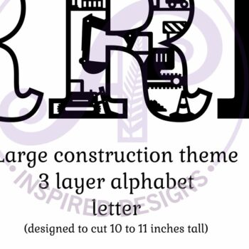 Intra απο ξύλο plywood 3mm-4mm πάχος - Κατασκευή Large R Wall Letter 3 Layer Δίασταση 30x20 cm INTRAFABR-115467140 - Image 2