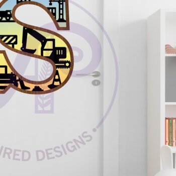 Intra απο ξύλο plywood 3mm-4mm πάχος - Κατασκευή Large S Wall Letter 3 Layer Δίασταση 30x20 cm INTRAFABR-115467124 - Image 3