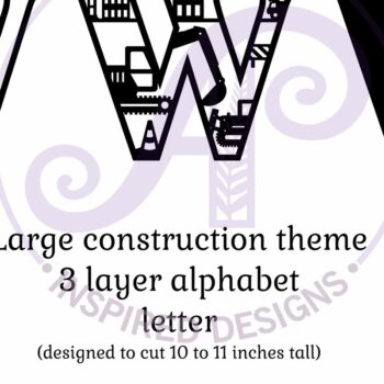 Intra απο ξύλο plywood 3mm-4mm πάχος - Κατασκευή Larg W Wall Letter 3 Layer Δίασταση 30x20 cm INTRAFABR-115466950 - Image 2