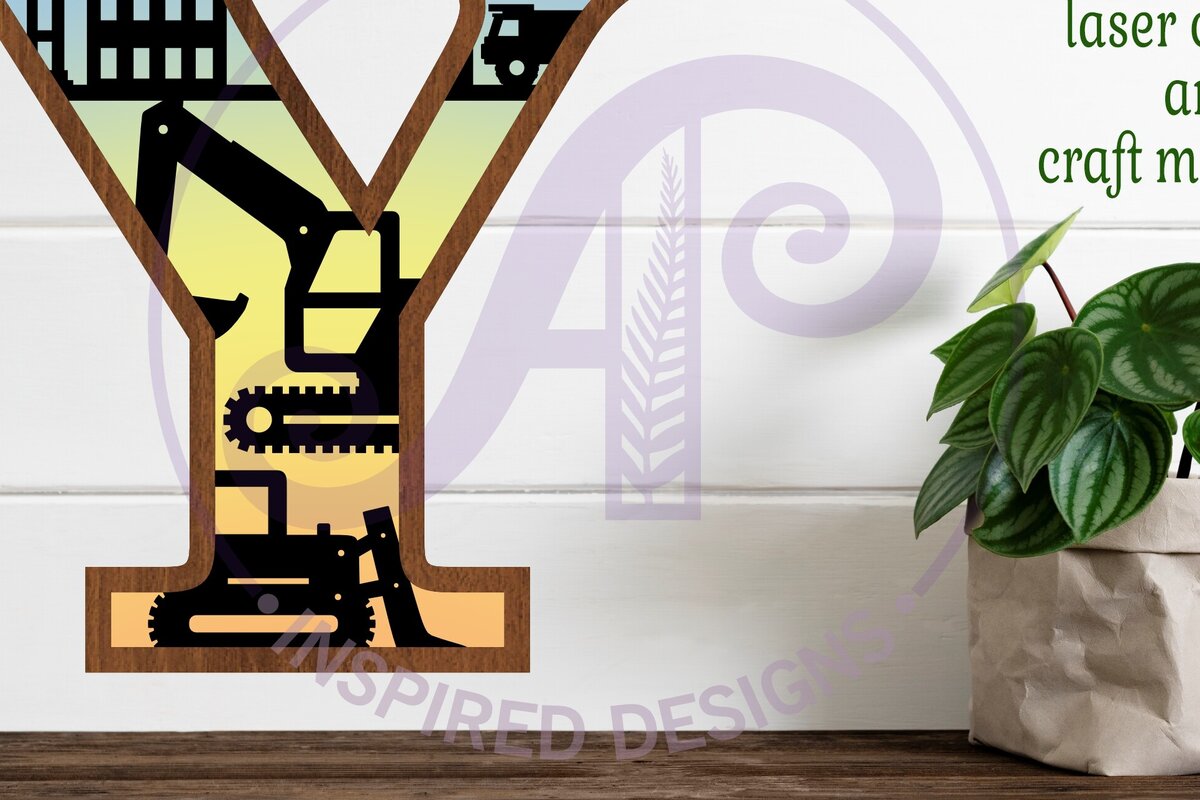 Intra απο ξύλο plywood 3mm-4mm πάχος - Κατασκευή Large Y Wall Letter 3 Layer Δίασταση 30x20 cm INTRAFABR-115466890