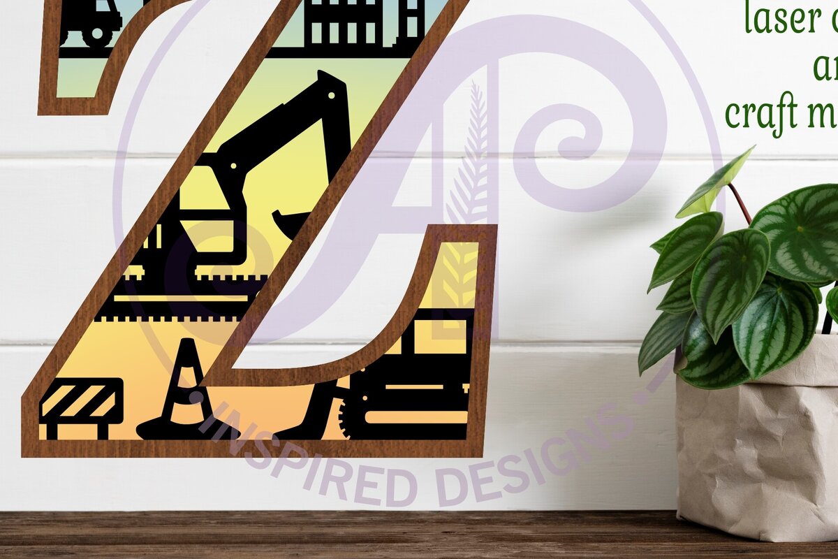 Intra απο ξύλο plywood 3mm-4mm πάχος - Κατασκευή Large Z Wall Letter 3 Layer Δίασταση 30x20 cm INTRAFABR-115466859