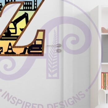 Intra απο ξύλο plywood 3mm-4mm πάχος - Κατασκευή Large Z Wall Letter 3 Layer Δίασταση 30x20 cm INTRAFABR-115466859 - Image 3