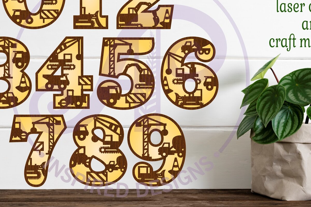 Intra απο ξύλο plywood 3mm-4mm πάχος - Σημάδι τοίχου δύο επιπέδων αριθμών κατασκευής Δίασταση 30x20 cm INTRAFABR-115098848