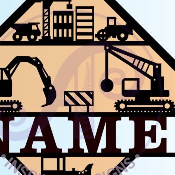 Intra απο ξύλο plywood 3mm-4mm πάχος - Πινακίδα ονόματος εργοταξίου Δίασταση 30x20 cm INTRAFABR-65796136 - Image 3