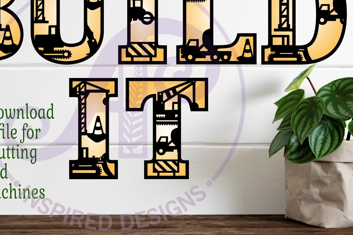 Intra απο ξύλο plywood 3mm-4mm πάχος - Σετ Αλφαβήτου με θέμα Κατασκευές. 2 στρώμα Δίασταση 30x20 cm INTRAFABR-83416755