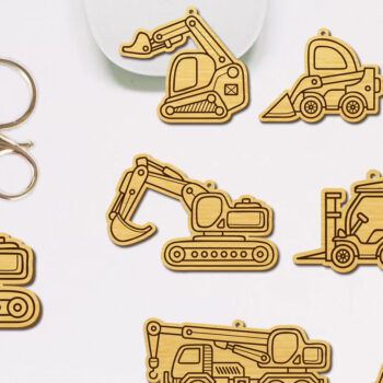 Intra απο ξύλο plywood 3mm-4mm πάχος - Πακέτα μπρελόκ για οχήματα κατασκευών Δίασταση 4x4 cm INTRAFABR-98123306 - Image 1