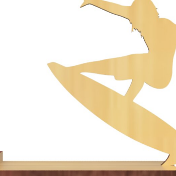 Intra απο ξύλο plywood 3mm-4mm πάχος - Βολική βάση τηλεφώνου για σερφ Δίασταση 30x20 cm INTRAFABR-117267873 - Image 1