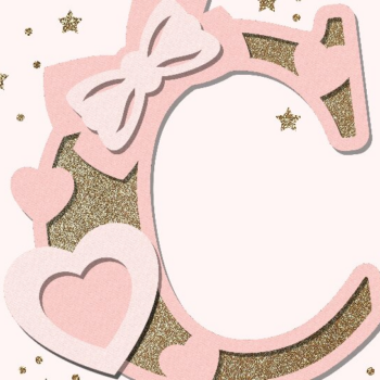 Intra απο ξύλο plywood 3mm-4mm πάχος - Coquette Alphabet 3D Δίασταση 20x20 cm INTRAFABR-96298240 - Image 1