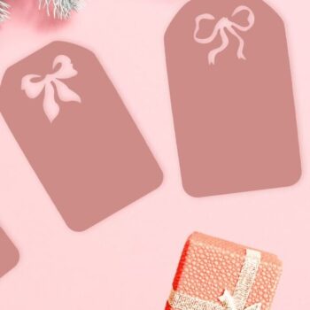 Intra απο ξύλο plywood 3mm-4mm πάχος - Κοκέτα Φιόγκος Ετικέτες δώρου Laser Cutting Δίασταση 15x15 cm INTRAFABR-109295720 - Image 2