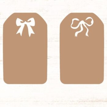 Intra απο ξύλο plywood 3mm-4mm πάχος - Κοκέτα Φιόγκος Ετικέτες δώρου Laser Cutting Δίασταση 15x15 cm INTRAFABR-109295720 - Image 3