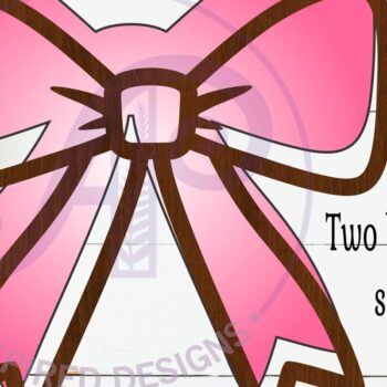 Intra απο ξύλο plywood 3mm-4mm πάχος - Κοκέτα Φιόγκοι κοψίματος δύο στρώσεων - Δίασταση 30x20 cm INTRAFABR-120188038 - Image 2