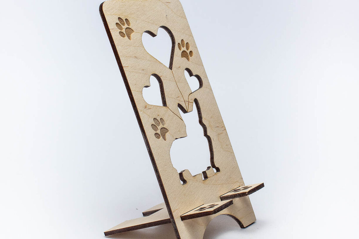 Intra απο ξύλο plywood 3mm-4mm πάχος - Τηλεφωνική βάση Corgi Δίασταση 20x20 cm INTRAFABR-66016338