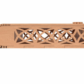 Intra απο ξύλο plywood 3mm-4mm πάχος - Γωνιακό λουλουδάτο μοτίβο Laser Cut Box Δίασταση 30x30 cm INTRAFABR-118221926 - Image 4