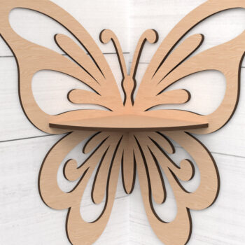 Intra απο ξύλο plywood 3mm-4mm πάχος - Γωνιακό ράφι κομμένο με λέιζερ Δίασταση 6x6 cm INTRAFABR-118731793 - Image 2