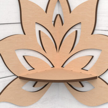 Intra απο ξύλο plywood 3mm-4mm πάχος - Γωνιακό ράφι κομμένο με λέιζερ Δίασταση 6x6 cm INTRAFABR-118731793 - Image 7