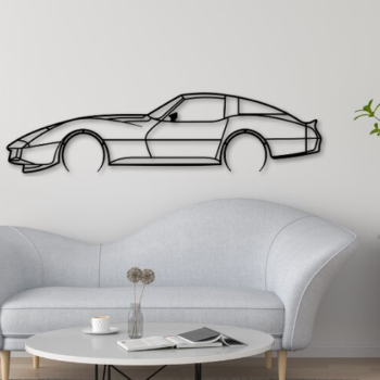 Intra απο ξύλο plywood 3mm-4mm πάχος - Corvette C3 Car Dxf , Car Laser Δίασταση 20x20 cm INTRAFABR-111176266 - Image 1