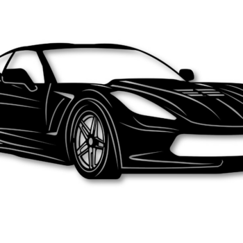 Intra απο ξύλο plywood 3mm-4mm πάχος - Πρότυπο αυτοκινήτου κοπής λέιζερ Corvette C7 Δίασταση 20x20 cm INTRAFABR-111318421 - Image 1